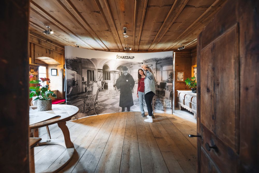 Heimatmuseum Fotowand in Davos