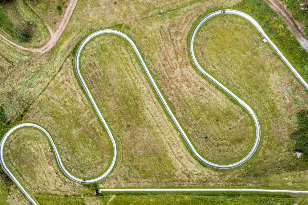 Schatzalp Rodelbahn von oben