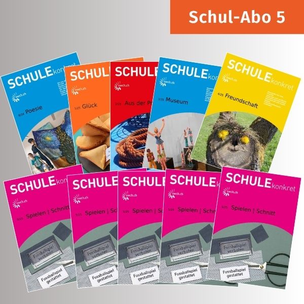 Das grosse Abo für Schulen: je 5 Ausgaben SCHULEkonkret ins Lehrerzimmer