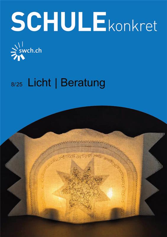 SCHULEkonkret Magazin mit Titelthemen Licht und Beratung